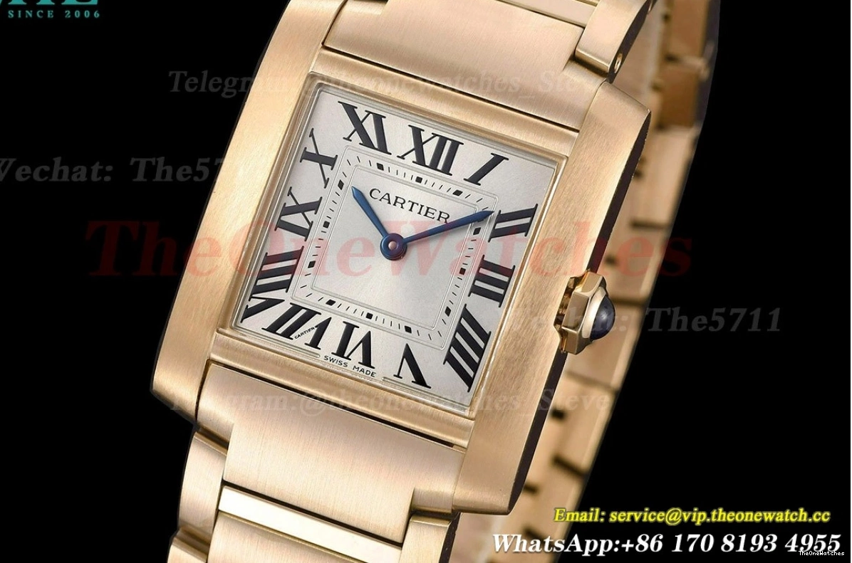 RG Silver Dial Quartz RG 8848F Tank 27mm Française 0418